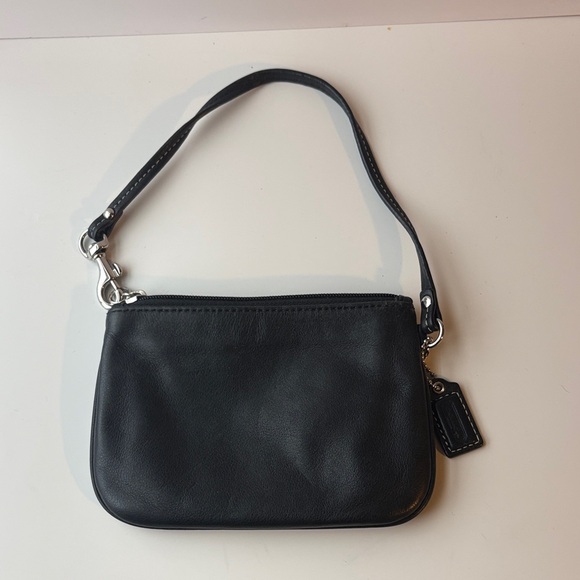 Coach Handbags - Coach Black Leather Wristlet